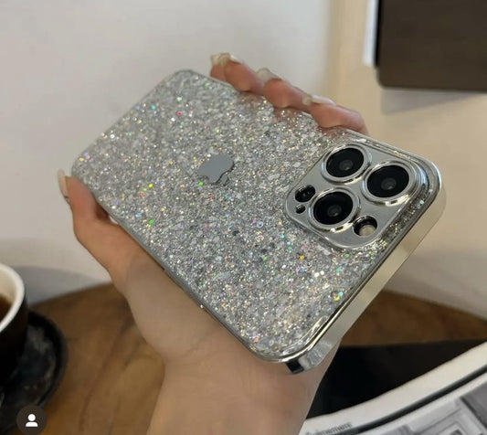 Silver Glittery case