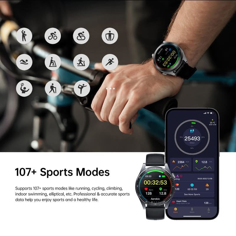 Joyroom JR-FC2 Classic Series Smartwatch – Make & Answer Calls (1-Year warranty)