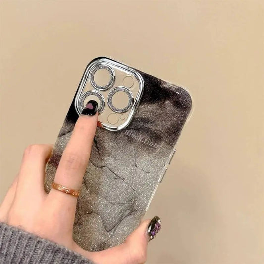 Galaxy glittery with camera lenses