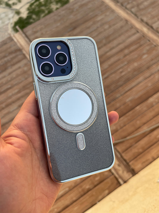 Magsafe Mirror Glittery case