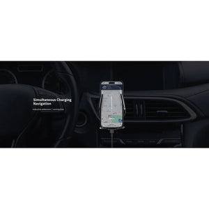 RECCI Wireless Charging Car Holder 15W Fast Charger With Auto-Clamp Cover Shop