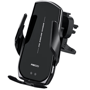 RECCI Wireless Charging Car Holder 15W Fast Charger With Auto-Clamp Cover Shop