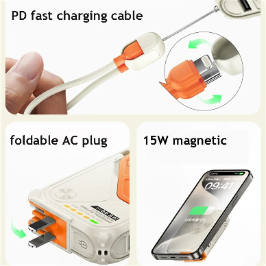 RECCI Voyage Series 5 In 1 Fast Charging PowerBank 10000mAh + 1year warranty