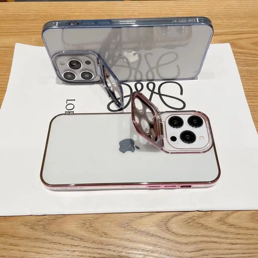 Transparent case with camera protection