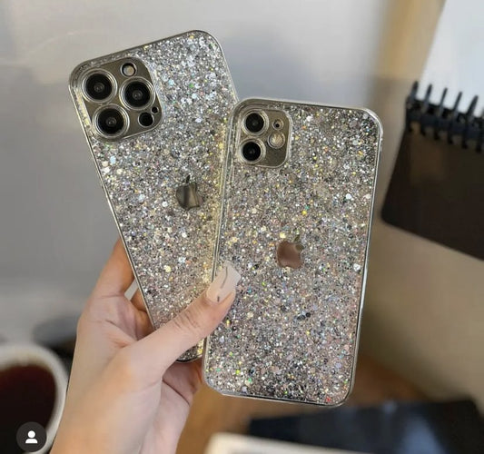 Silver Glittery case