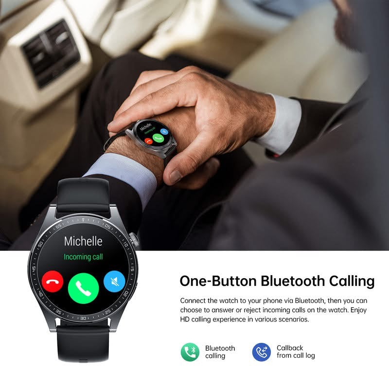 Joyroom JR-FC2 Classic Series Smartwatch – Make & Answer Calls (1-Year warranty)