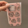 Pink hearts case for iPhone