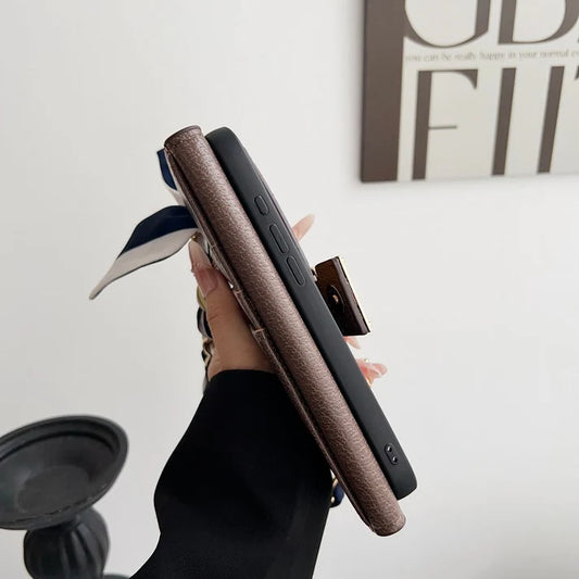 New cover wallet case with chain