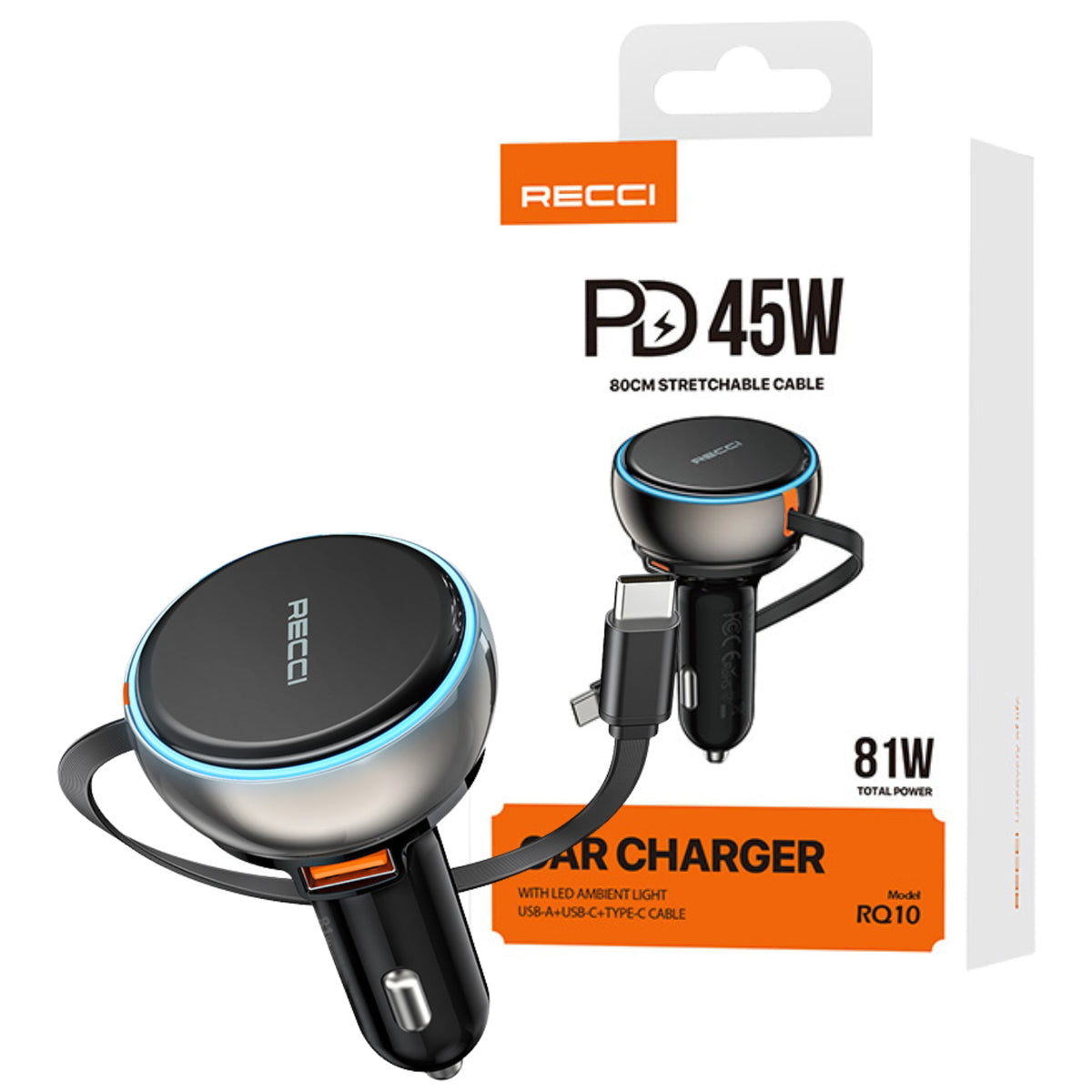 Recci PD car charger