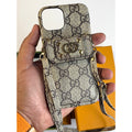 Fine Leather case with long strap