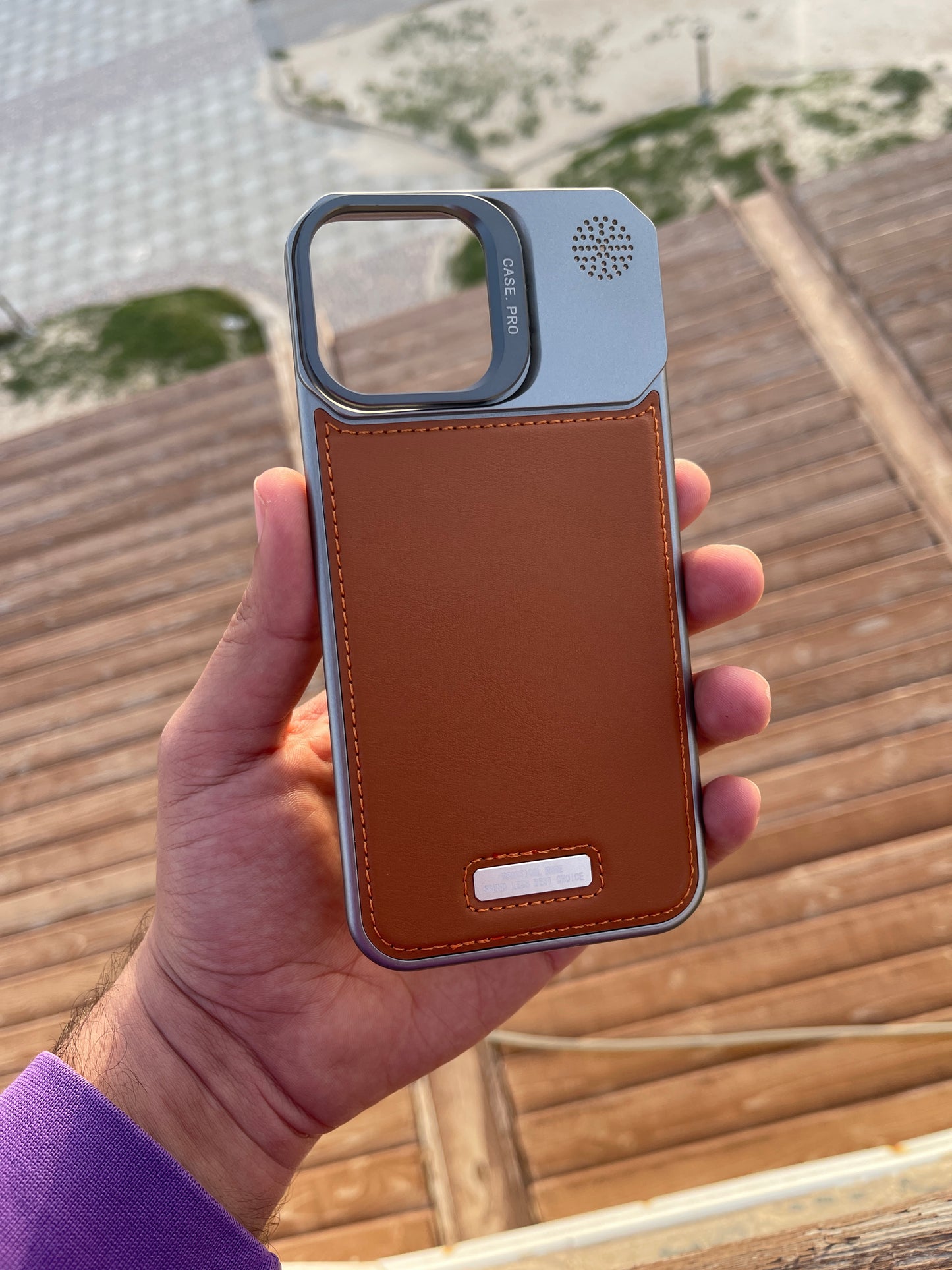 Leather stand case