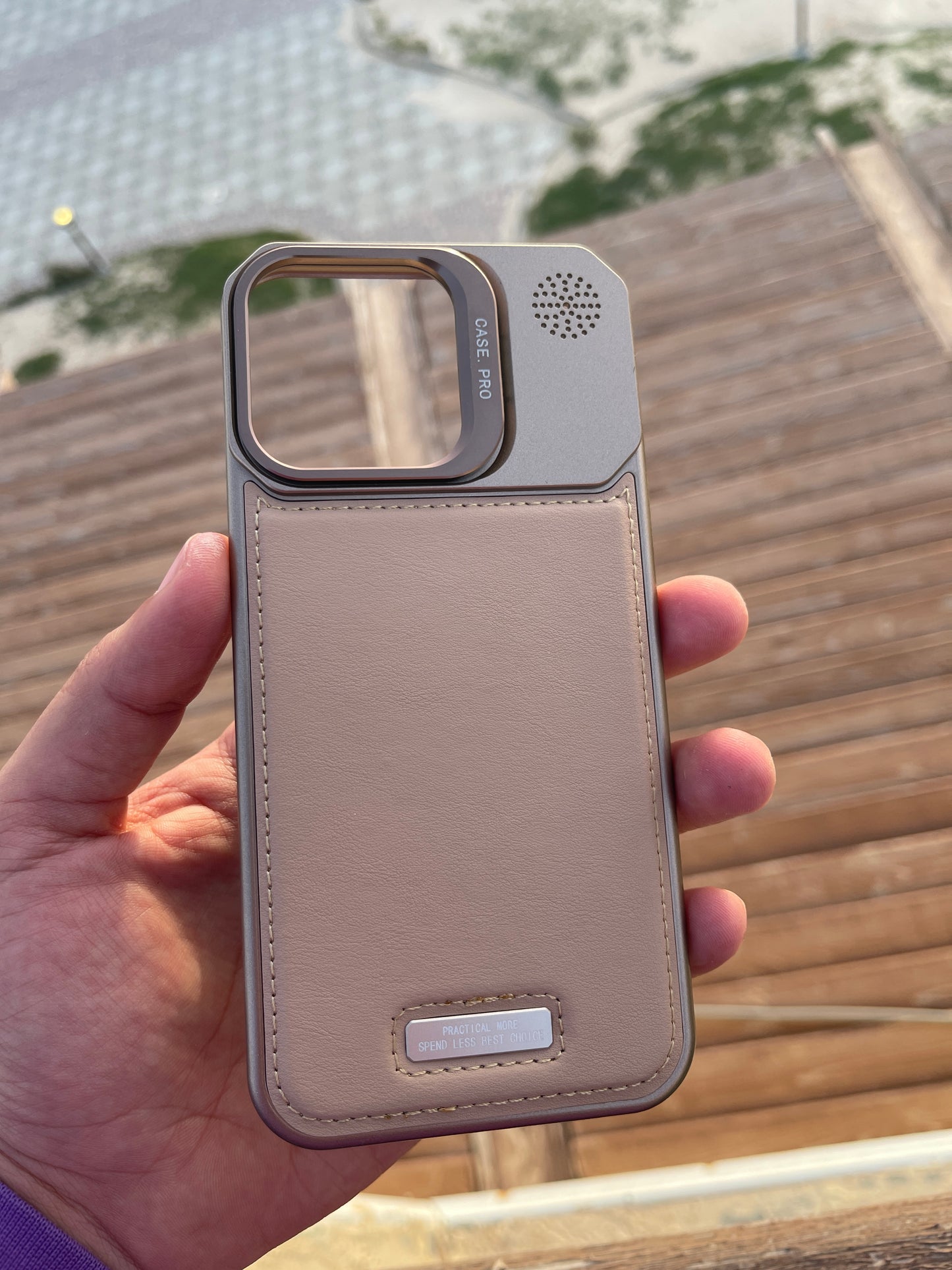 Leather stand case