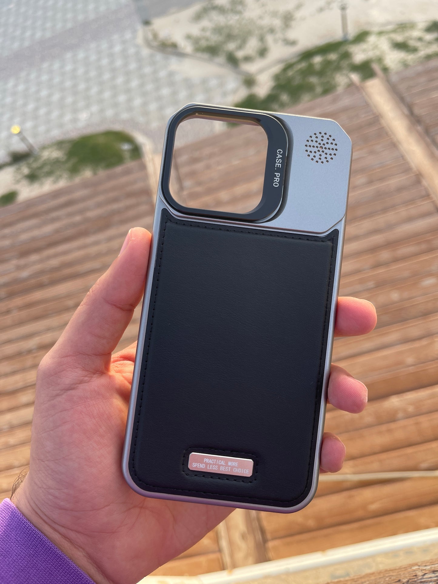 Leather stand case