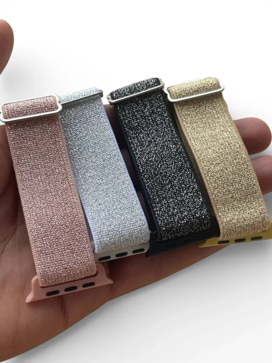 Glitter fabric watch strap - Cover Shop