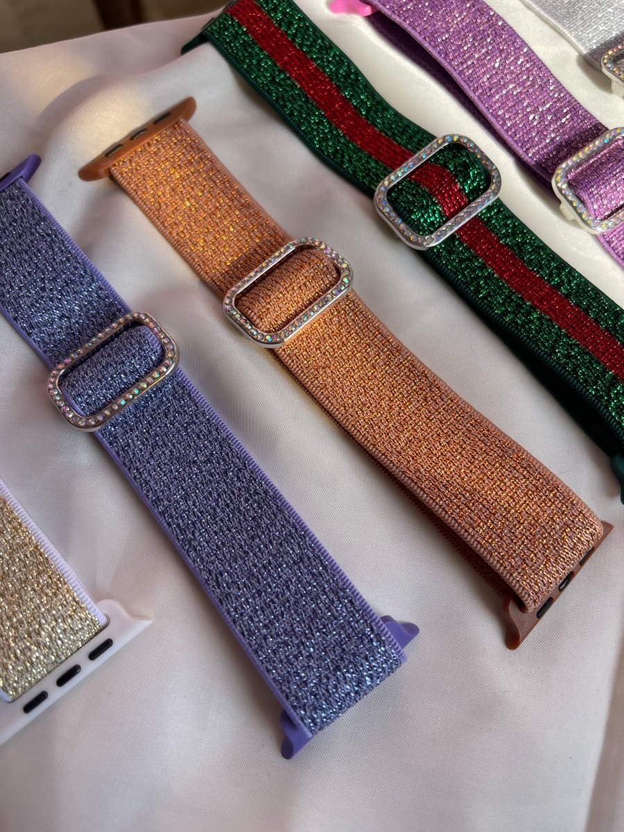 Glitter fabric watch strap - Cover Shop