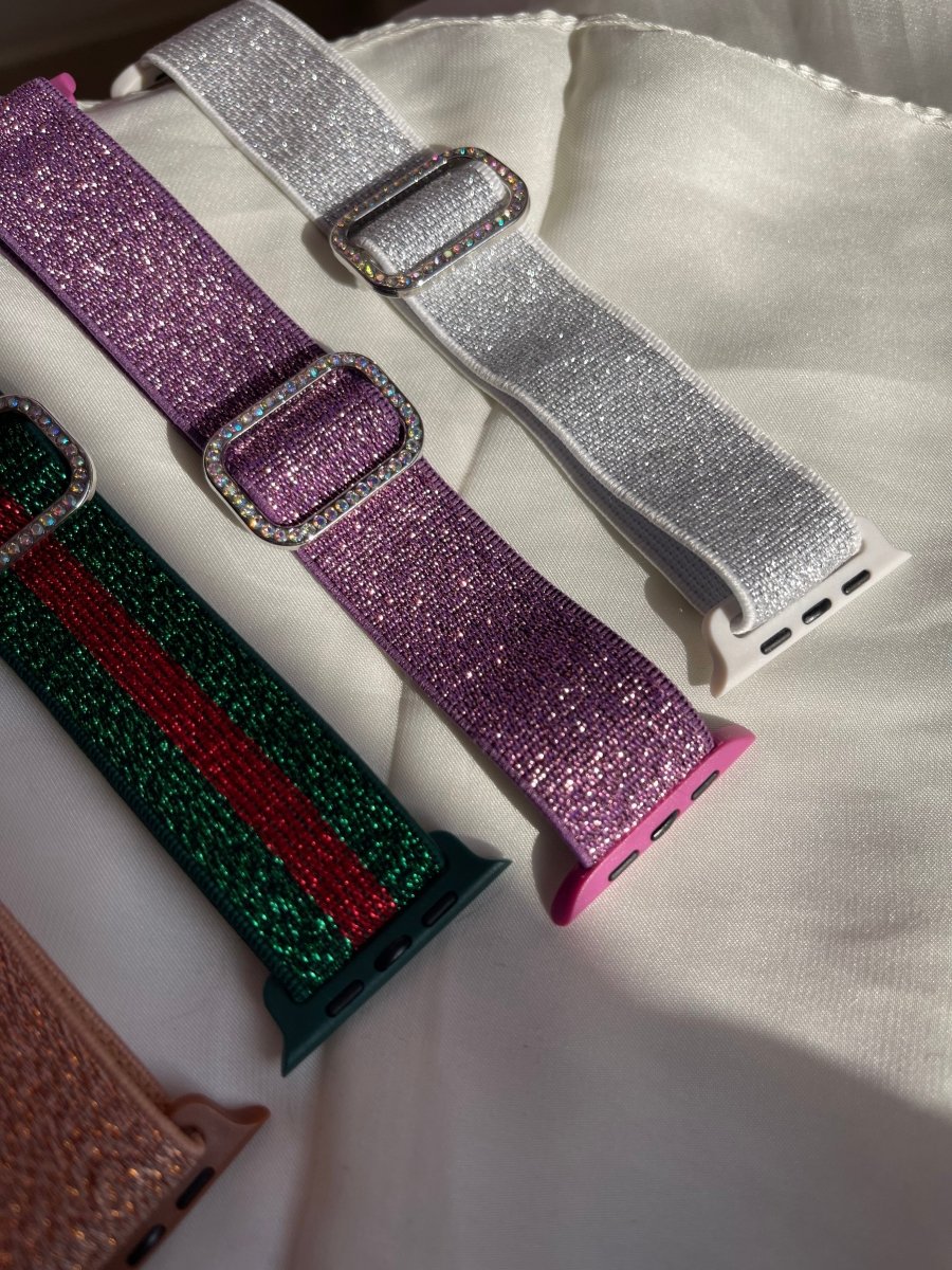 Glitter fabric watch strap - Cover Shop