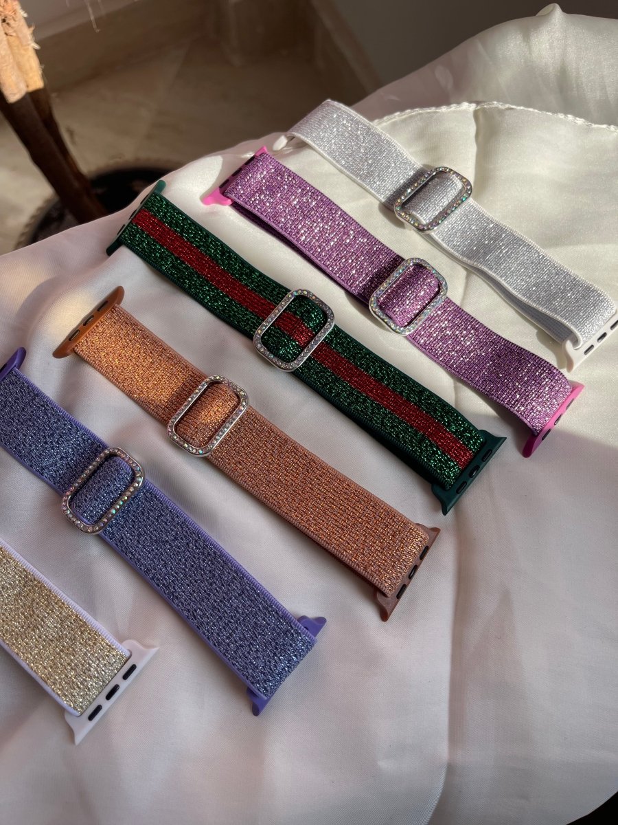 Glitter fabric watch strap - Cover Shop