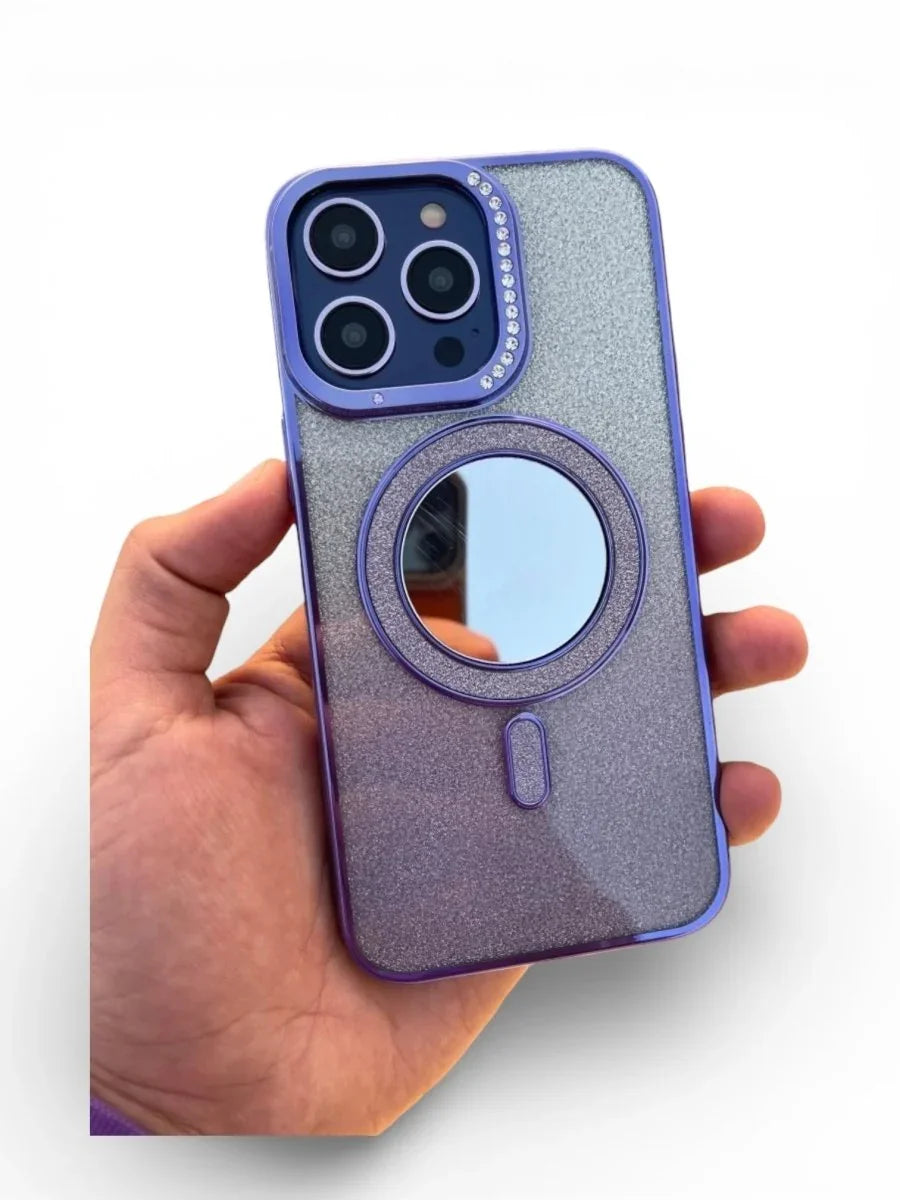 Magsafe Mirror Glittery case - Cover Shop