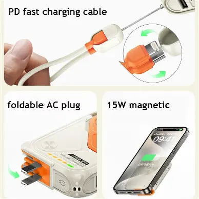 RECCI Voyage Series 5 In 1 Fast Charging PowerBank 10000mAh + 1year warranty Cover Shop