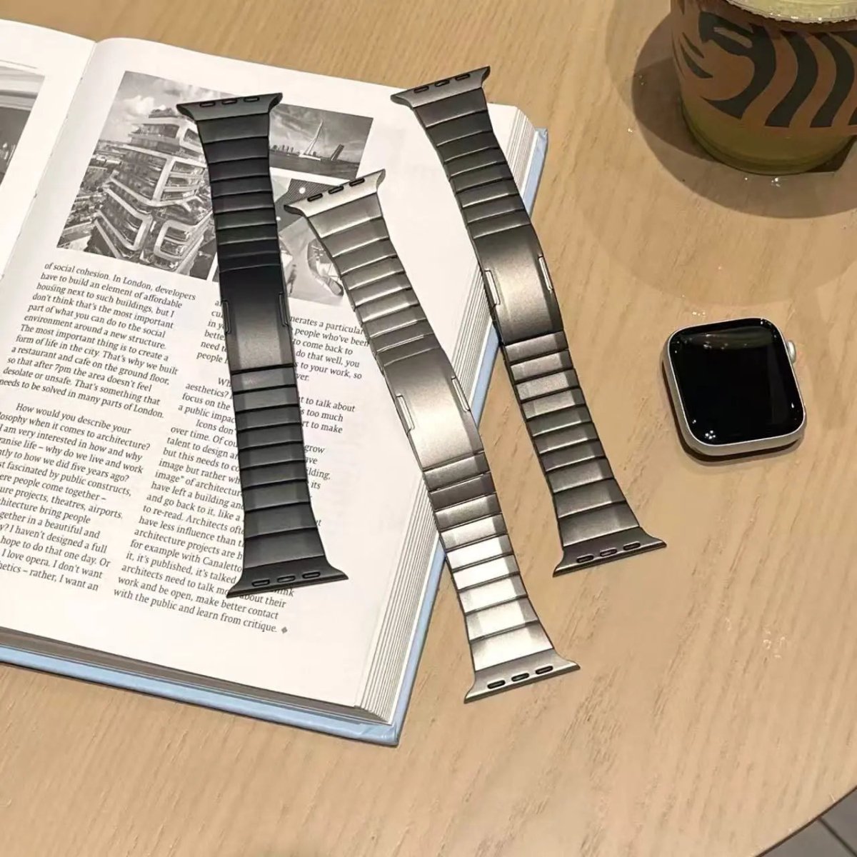Removable metal strap for Apple Watch Size from 42 to 49 Cover Shop
