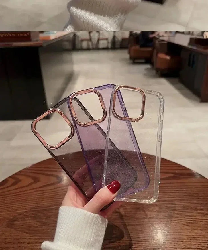 Transparent glittery case My Store