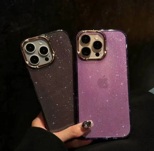 Transparent glittery case My Store