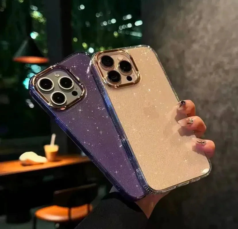 Transparent glittery case My Store
