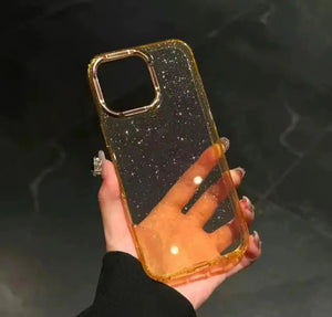 Transparent glittery case My Store